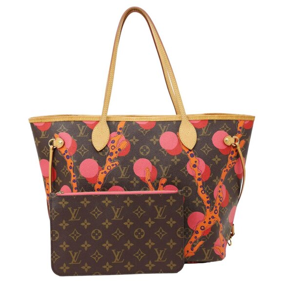 Louis Vuitton  Neverfull MM Grenade Ramages Monogram Canvas Tote Bag Brown - Picture 1 of 15